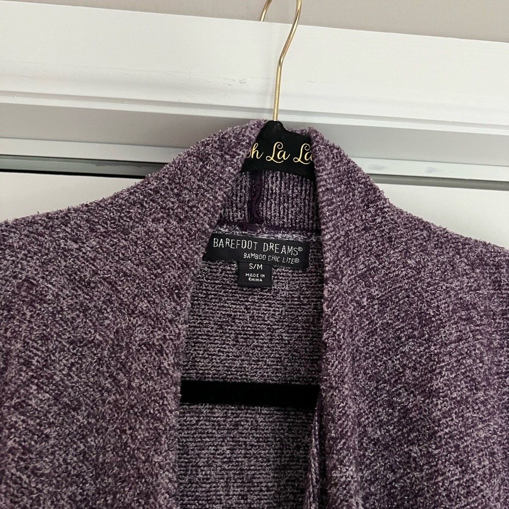 Barefoot Dreams Purple Sweater - Picture 3 of 5